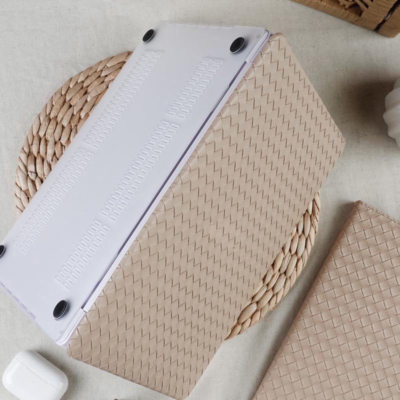 Lait Tea Couleur En Cuir Woven Informatique Case