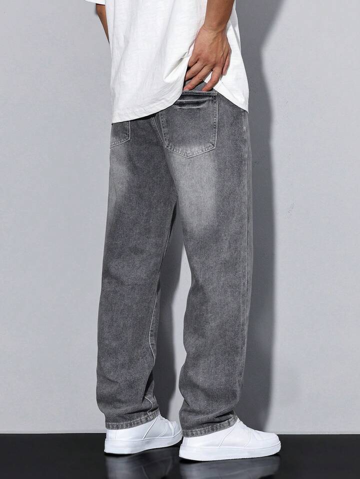 Jeans vintage lavés d'été pour hommes