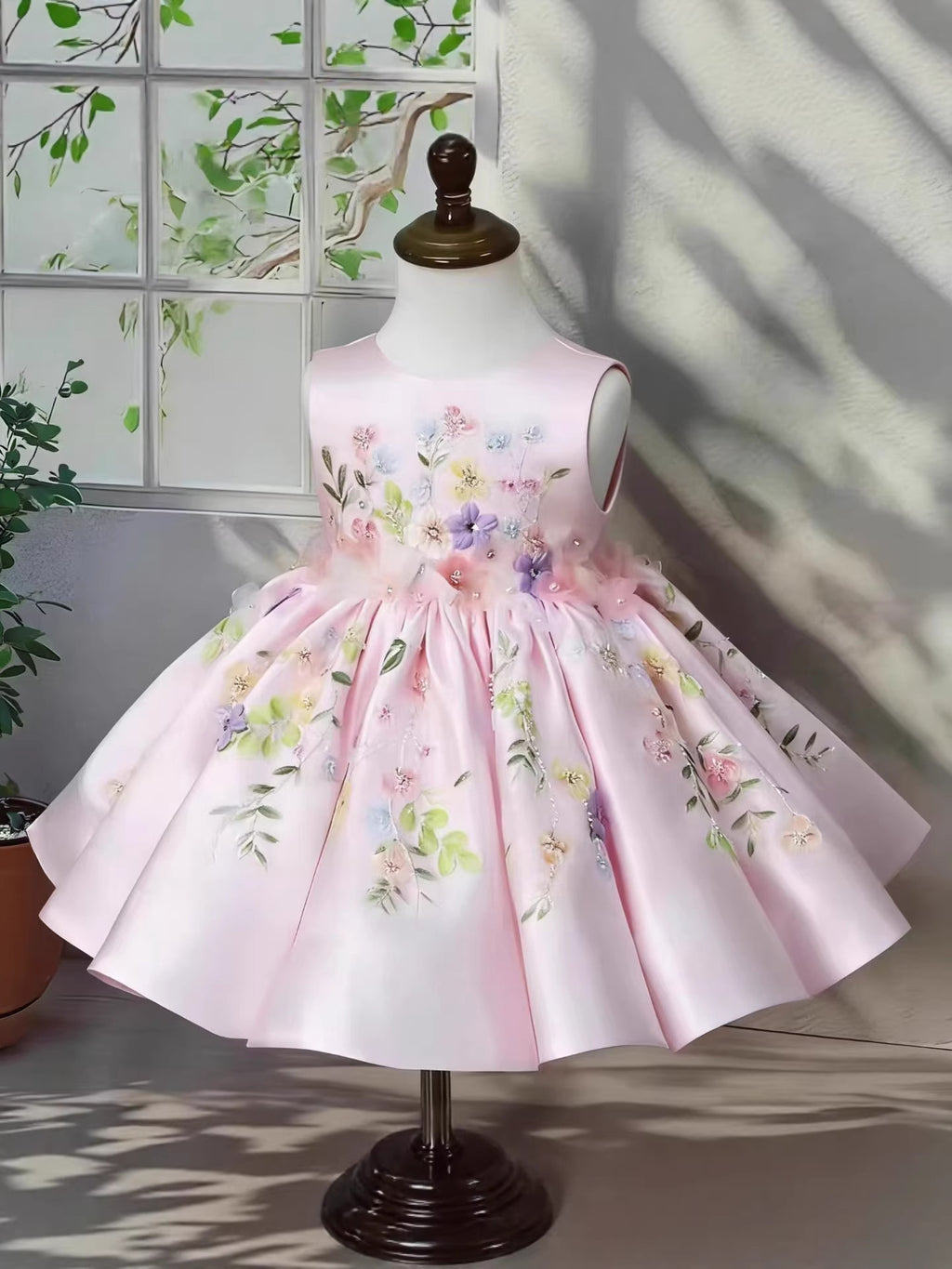 Robe princesse à manches de puff pour enfants