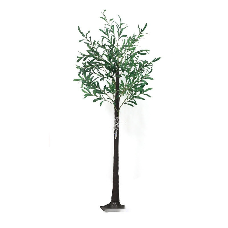 1.8m Simulation arbre feuille d'olive décoration jardin lampe d'arbre de paysage