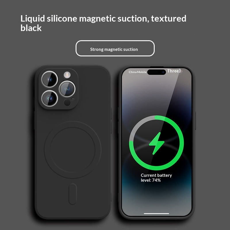 Boîtier de téléphone magnétique en silicone liquide