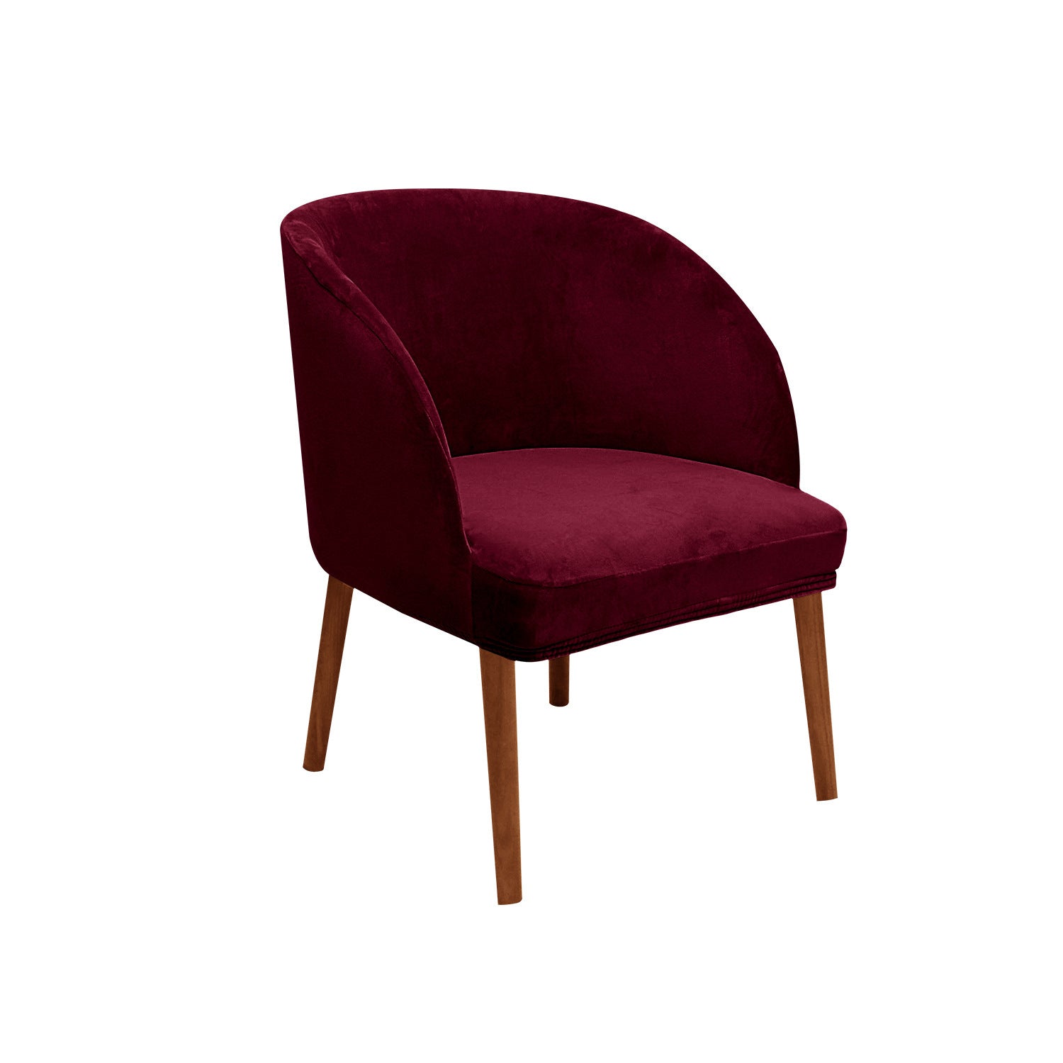 Couverture moderne de chaise à manger semi-circulaire Velvet