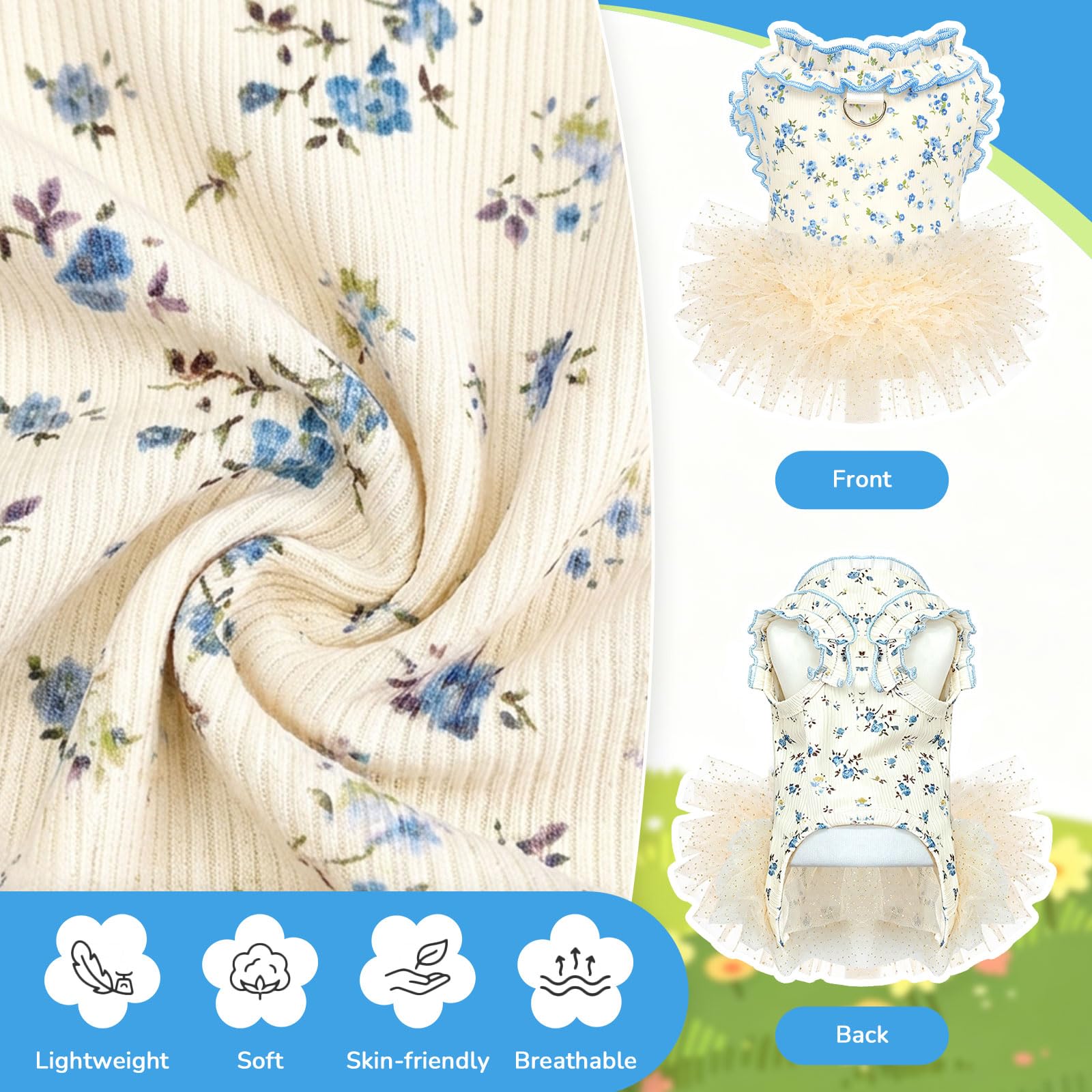 Robes de chien pour petits chiens fille