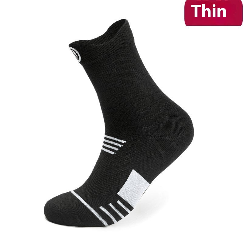 Chaussettes de course Basketball pour hommes Bas Bas de serviette épaisse Bas de Terry-loop Hosiery