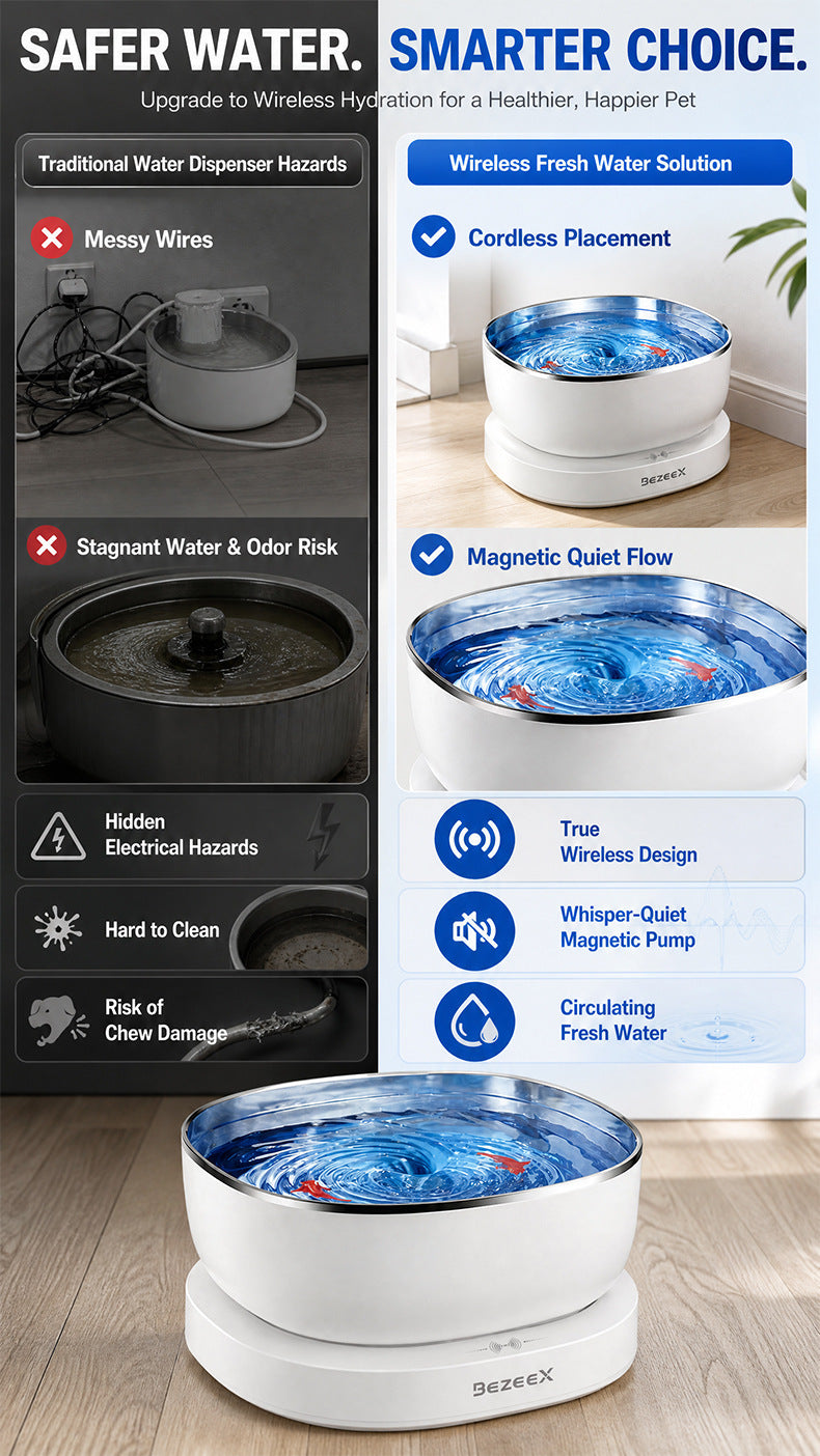 Fontaine d'eau pour animaux intelligents