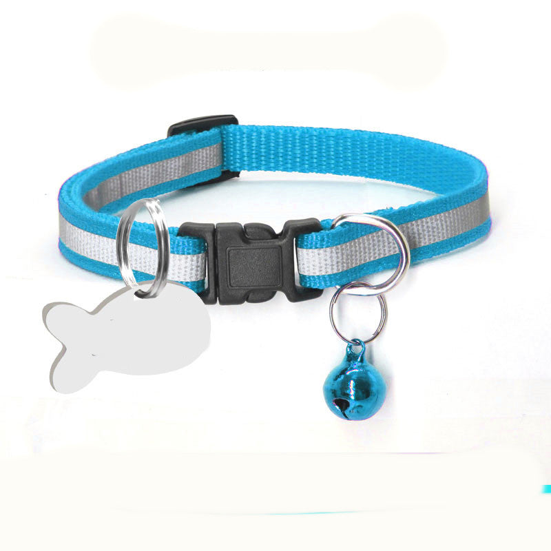 Chat de chien de collier réfléchissant en nylon
