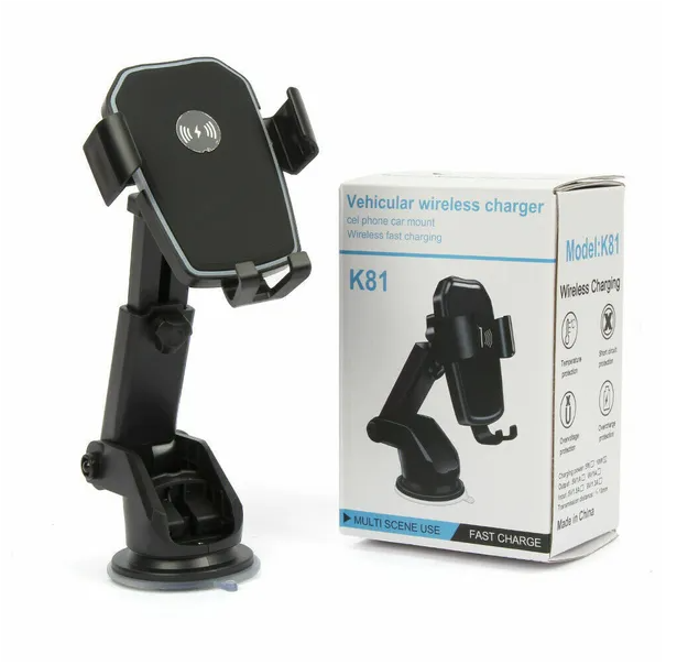 Support de chargeur de voiture sans fil sans fil Qi Support 2 en 1 pour téléphone cellulaire