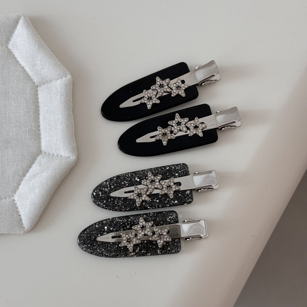 Sparkling Diamond Star Seamless Vintage Fashion Hair Clip