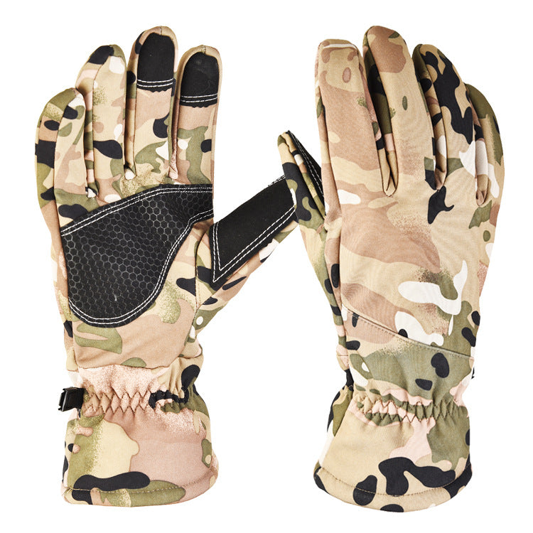 Gants de ski antidérapants pour camouflage tactique