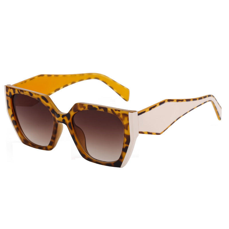 Lunettes de soleil à large temperature Cat-Eye pour femmes