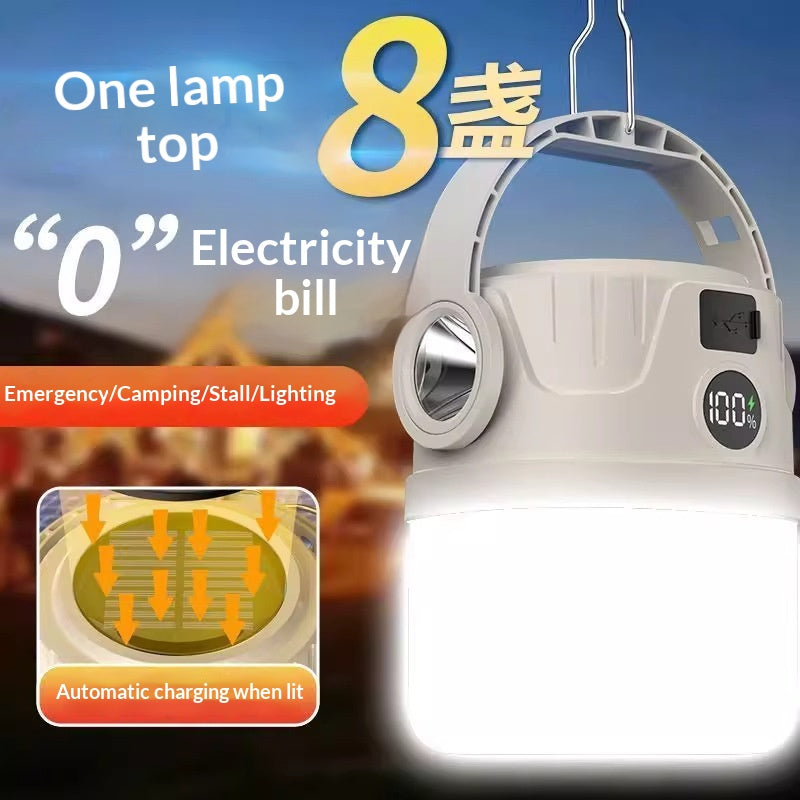 Outdoor Ultra longue durée d'éclairage de tente de camping lampe solaire avec charge Ca