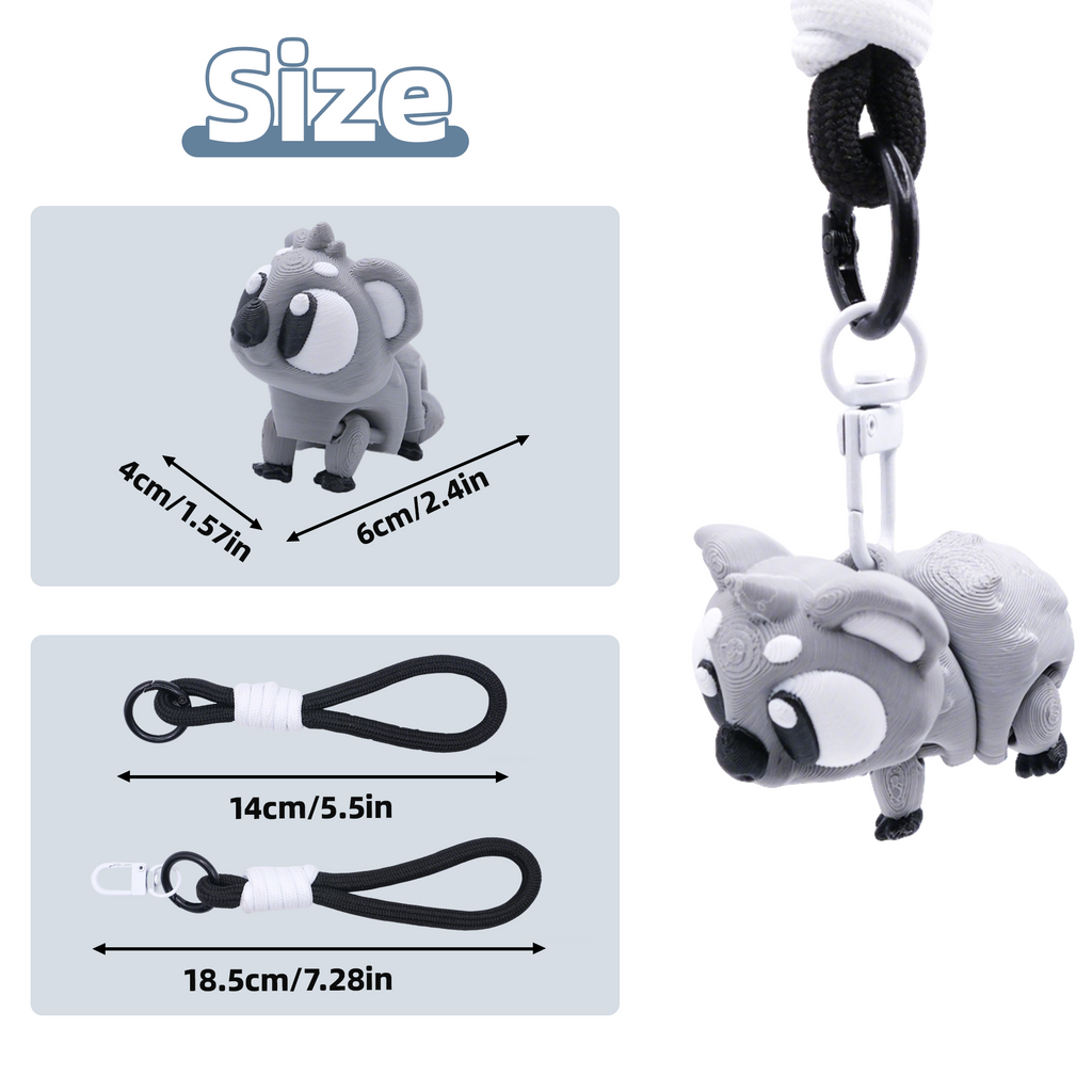 Porte-clés animal imprimé 3D