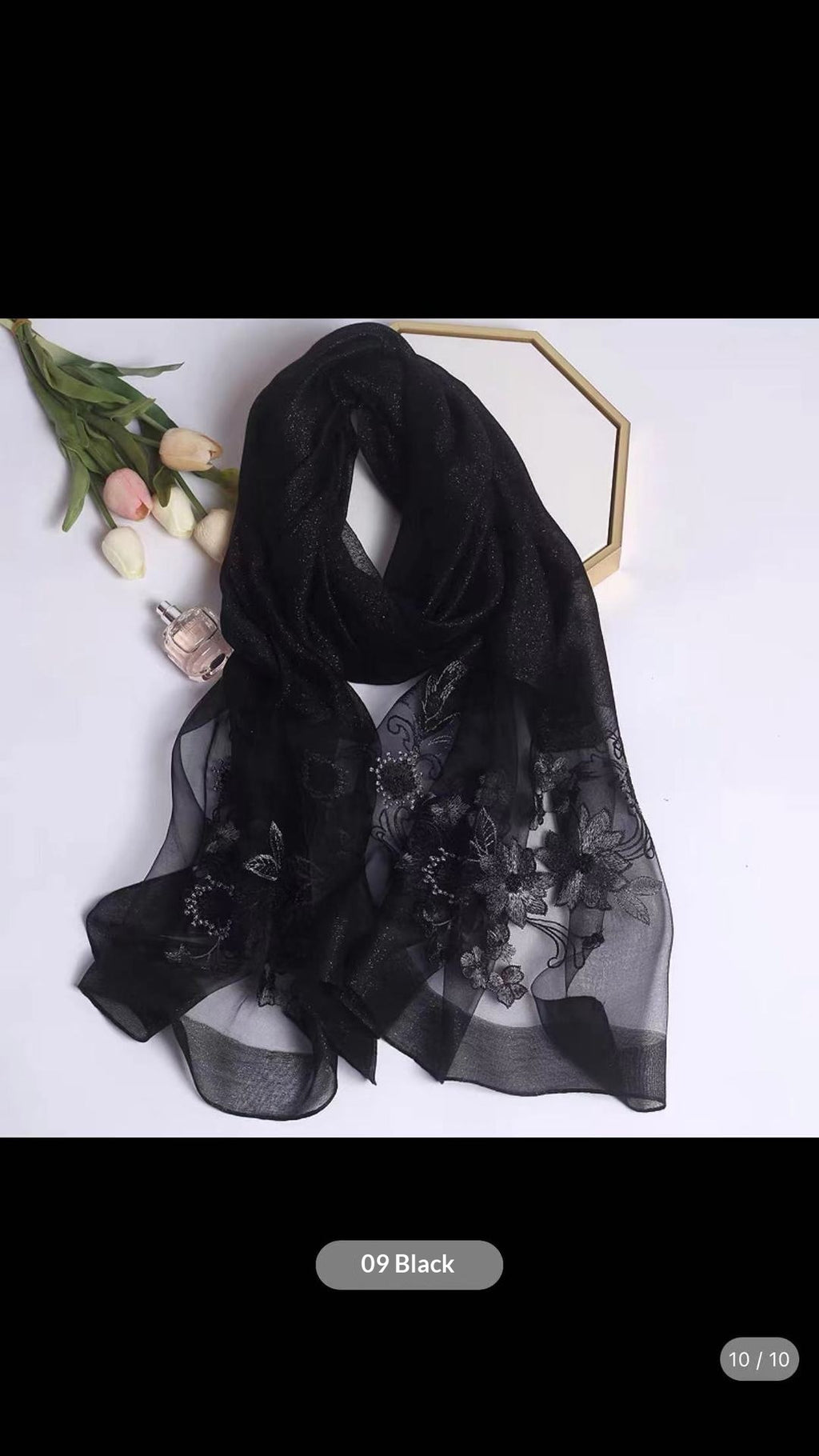 Soie et laine Cheongsam Châle longue écharpe