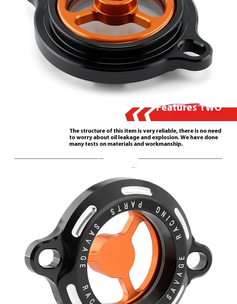 Couverture du filtre à huile moteur modifié pour moto
