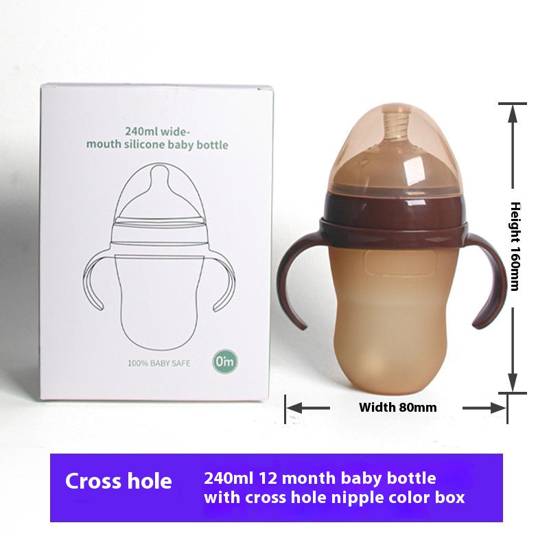 Bouteille de silicone pour outil de sevrage pour bébé simple et portable