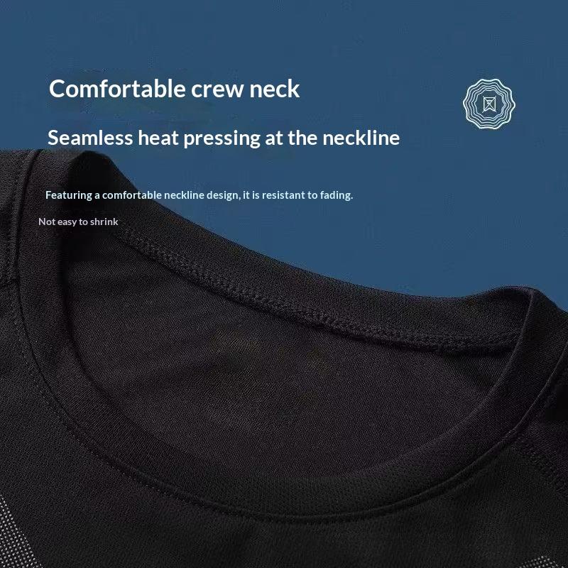 Haute élasticité Séchage rapide Forme-fitting manches courtes Sweat-wicking et Brea