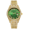 Bracelet en acier pour hommes Hip-hop Roman Quartz Montre