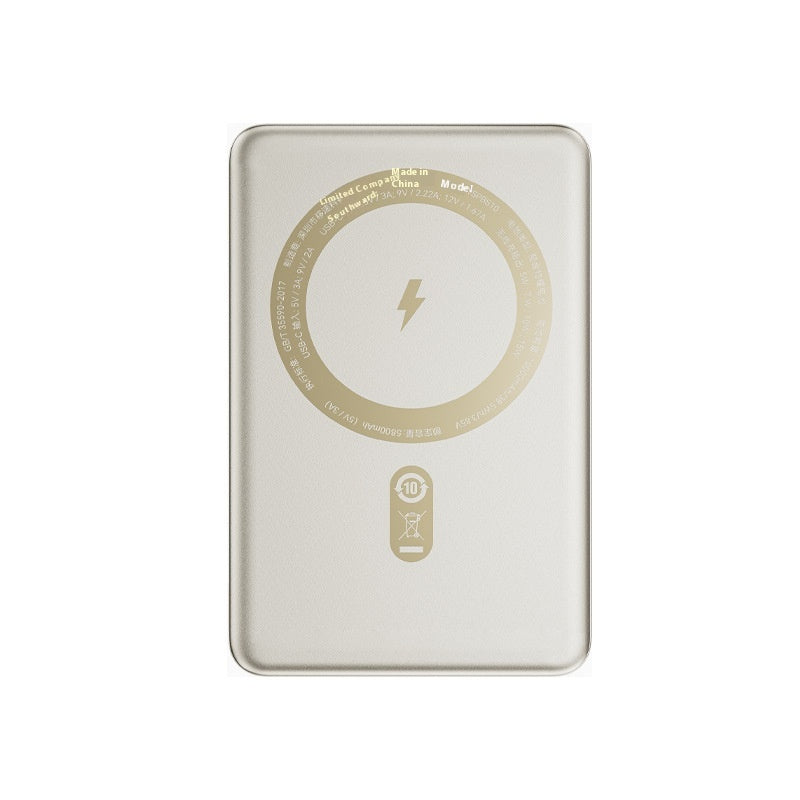 Téléphone portable magnétique transparent ultra-mince 15W Portable Wireless Power Bank