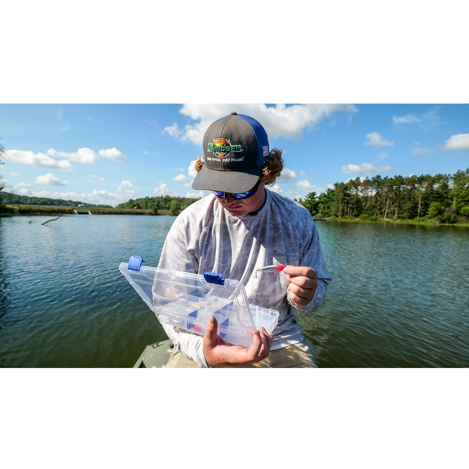 En extérieur Tuff Tainer pêche Tackle Box avec Zerust Anti Rust Dividers Clear Lure Organisez