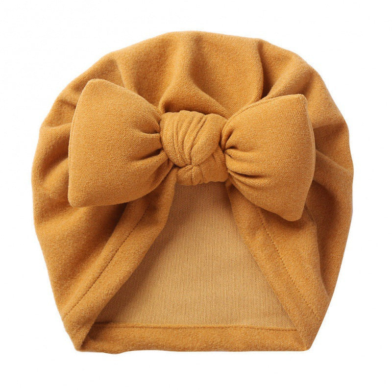 Style cachemire capuche bébé coton rempli Bow