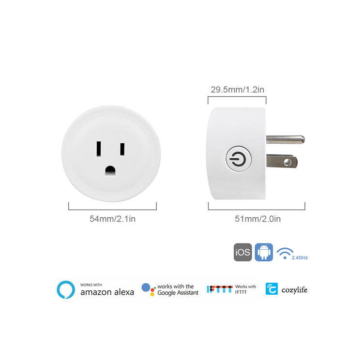 Smart Socket Wi-Fi Metering US Standard Socket Cozylife Smart Voice Control Téléphone mobile Ti