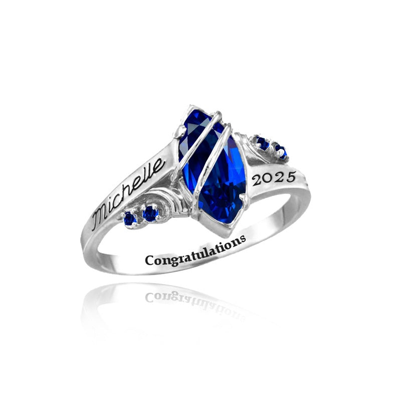 Bague en argent sterling personnalisée