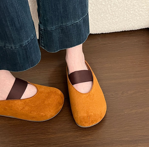 Plate-forme de démarrage en hauteur Slipon orteil fermé Ballet Mules Pour Petite Femmes