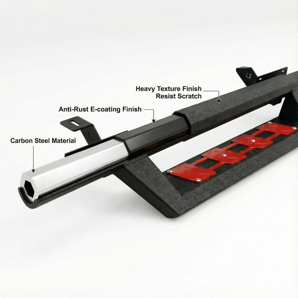 Planches de course à deux couleurs pour 07-18 Jeep Wrangler JK Unlimited 4 Door