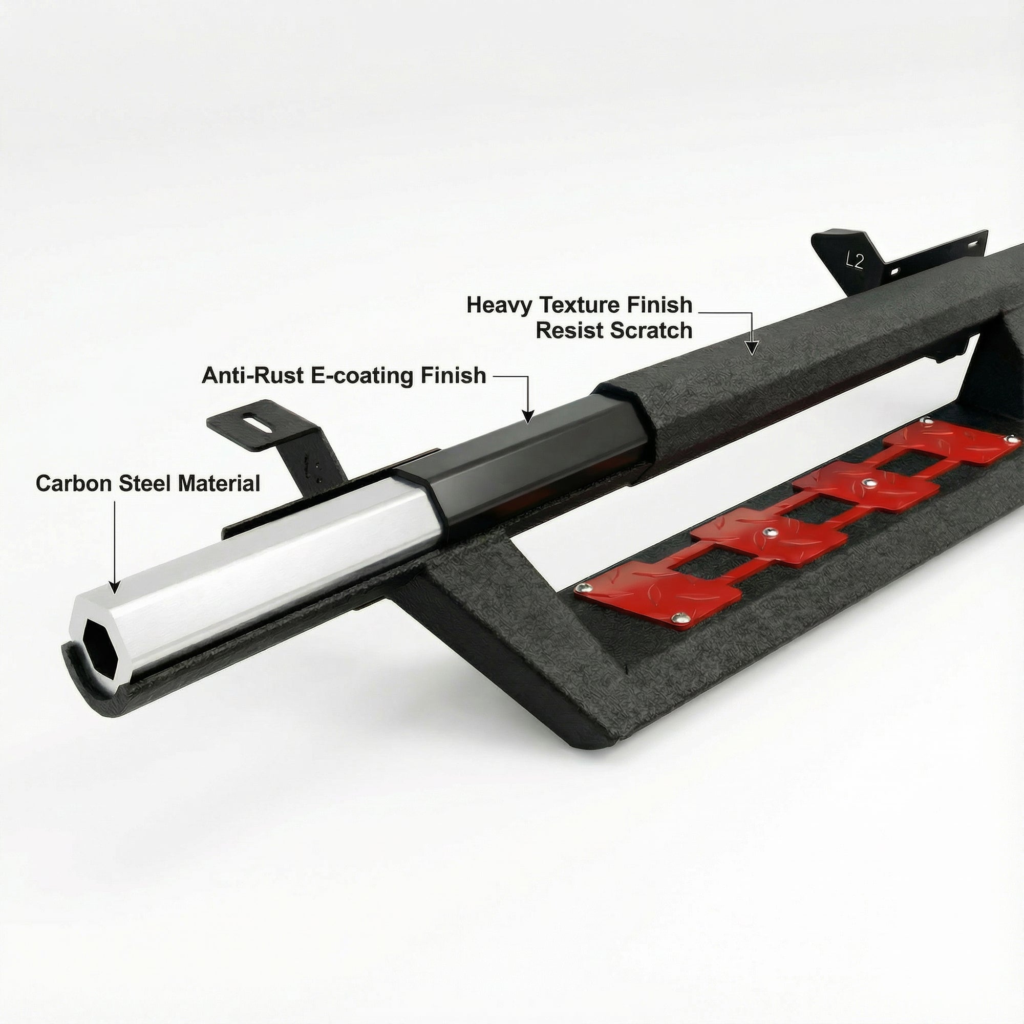 Planches de course à deux couleurs pour 07-18 Jeep Wrangler JK Unlimited 4 Door