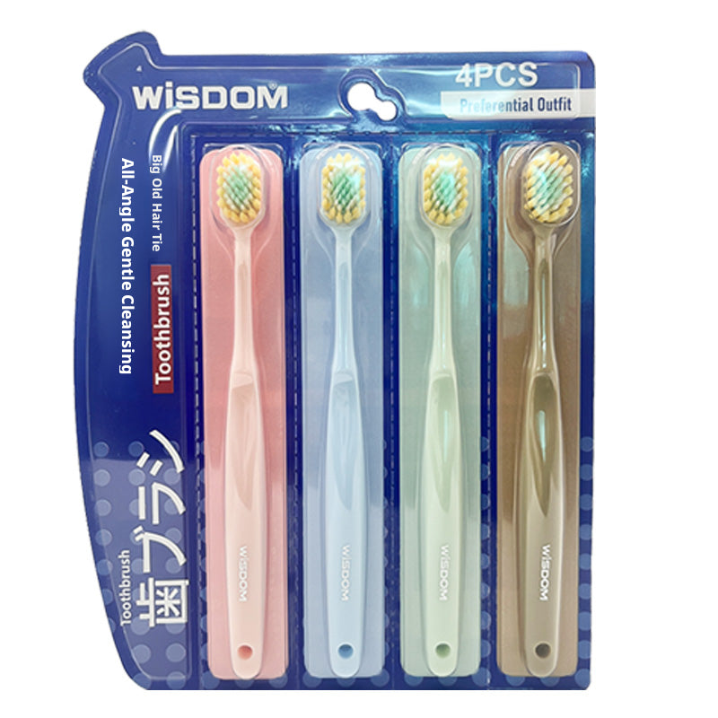 Brosse à dents triple soie-convexe-4 pièces