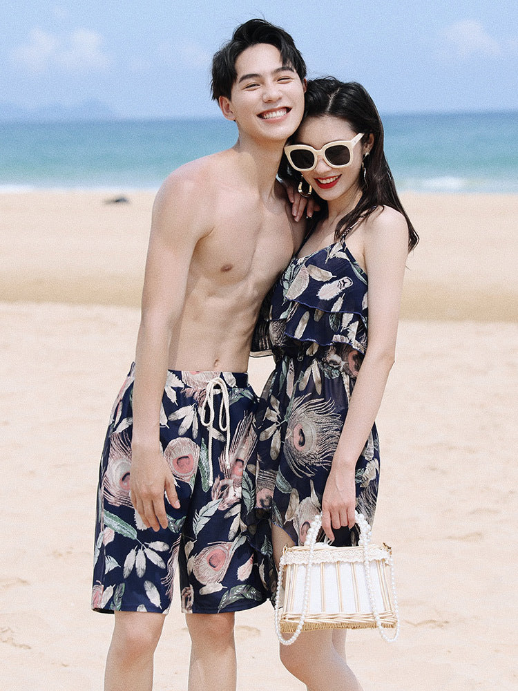 Seaside Beach Couple Lune de miel Vacances maillot de bain