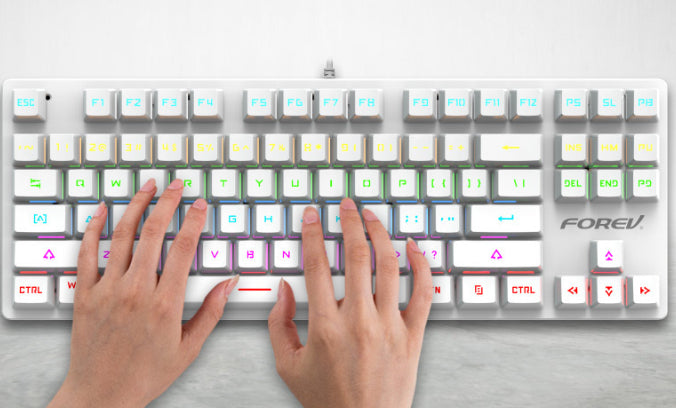 Clavier mécanique filaire de correspondance couleur punk