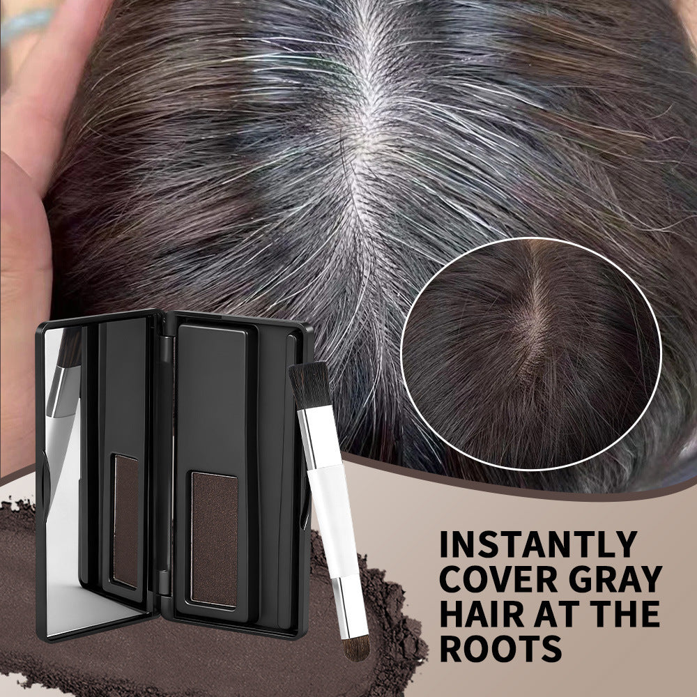 Palette de Contour de Cheveux Poudre de Coiffure Double Couleur Poudre de Contour
