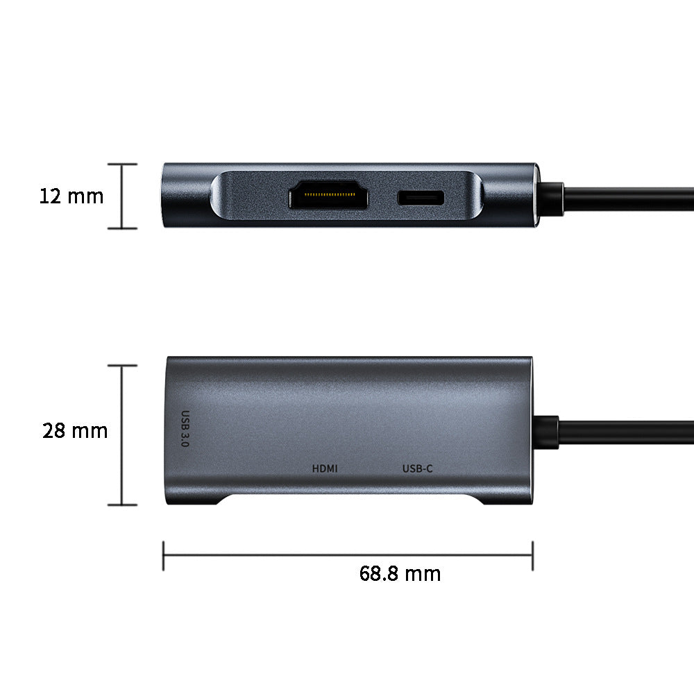 Type-C 3-en-1 HDMI PD USB 30 Support Dock Expansion