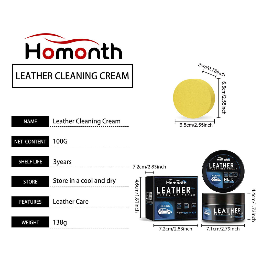 HOMONTH Automotive Pâte de soins en cuir