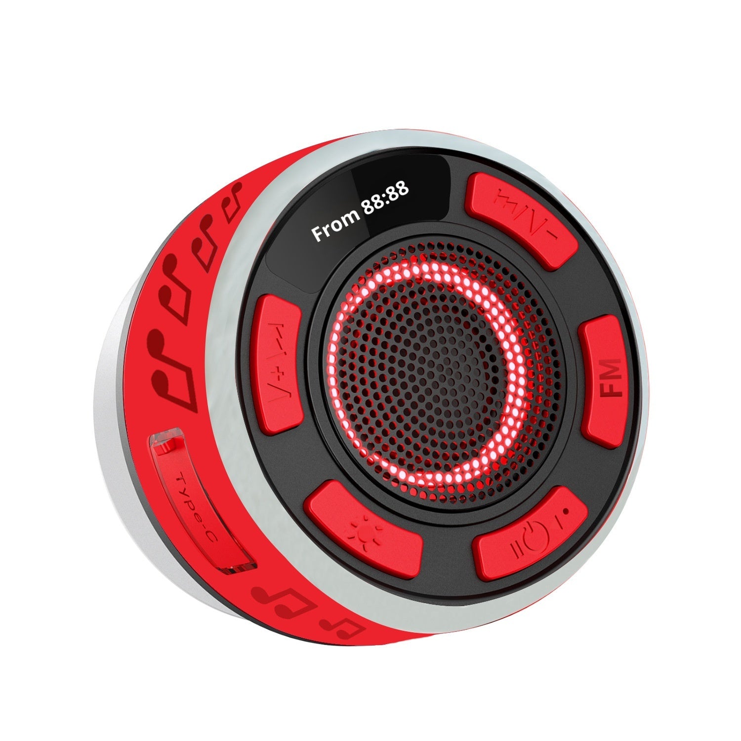 Haut-parleur Bluetooth salle de bain étanche Grande aspiration Cup Mini sans fil