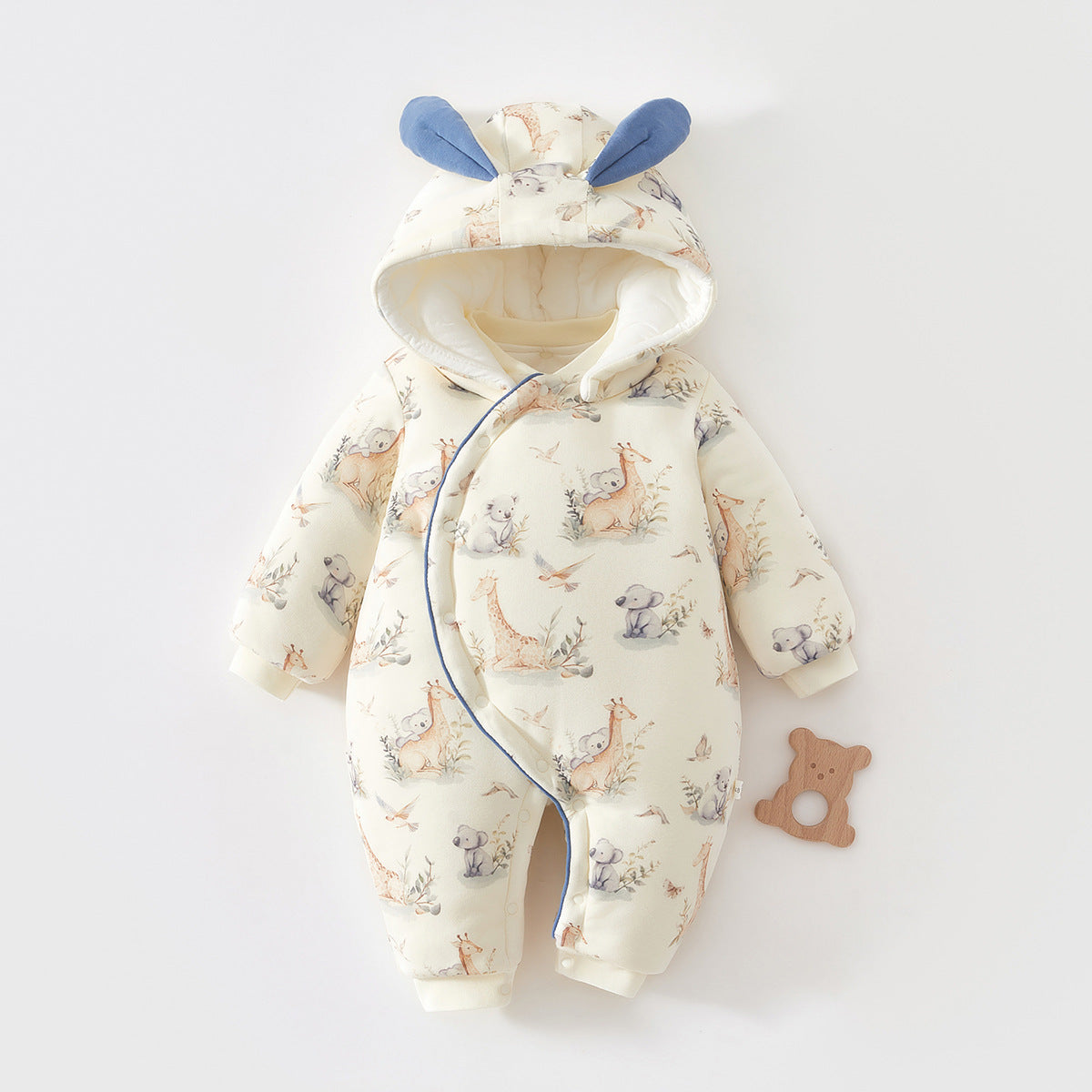 Les années épaisses Jour Onesie avec un capot pour l'usure extérieure