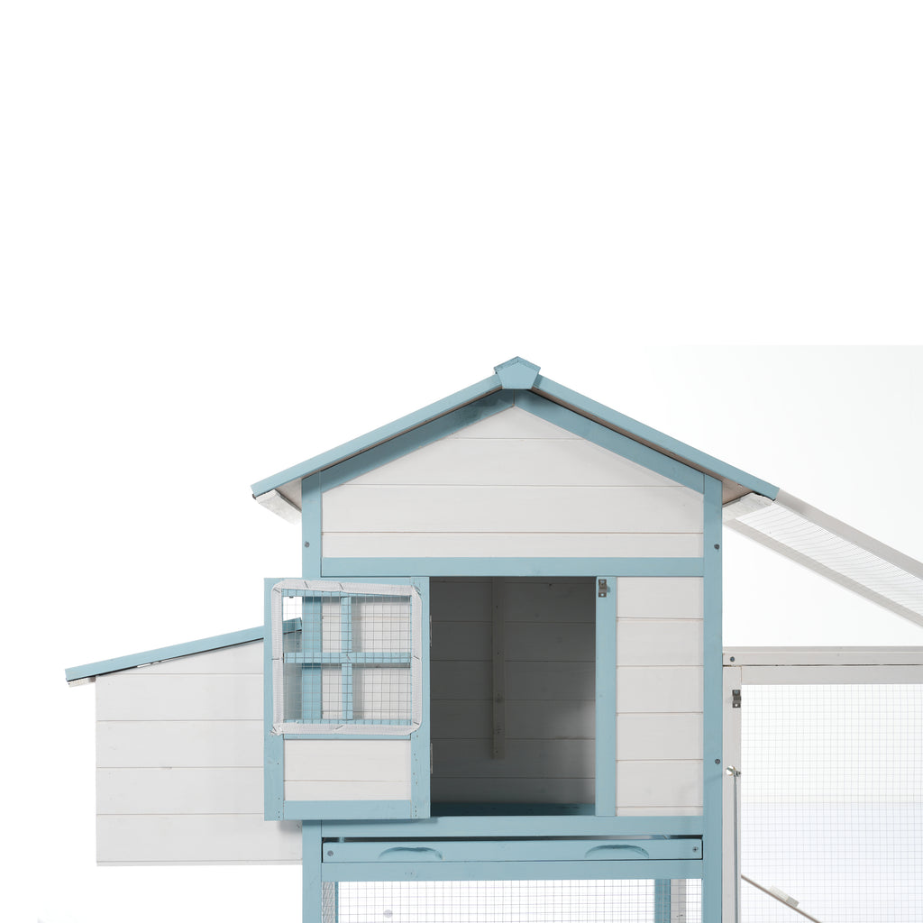 Coop grand poulet en bois avec double boîte de nidification
