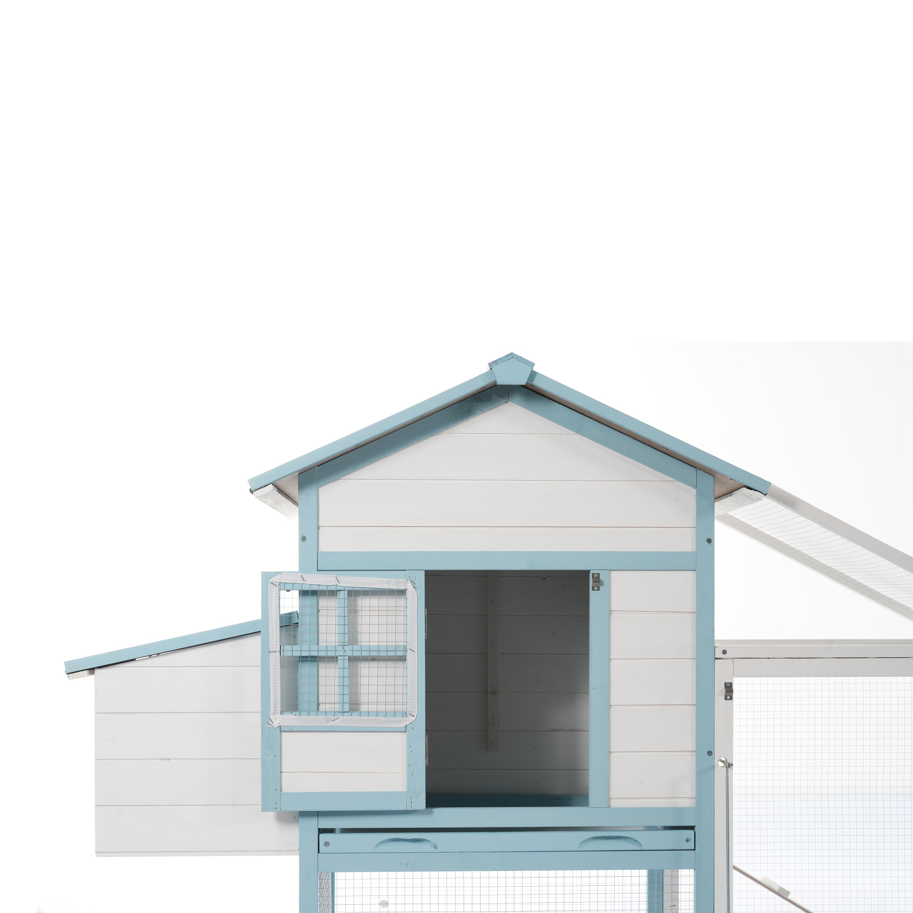 Coop grand poulet en bois avec double boîte de nidification