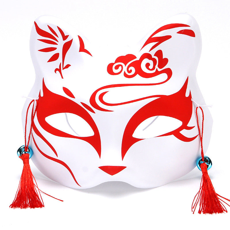 Style japonais populaire demi-chat visage et vent chimes habiller Fox Masque Cosplay enfants