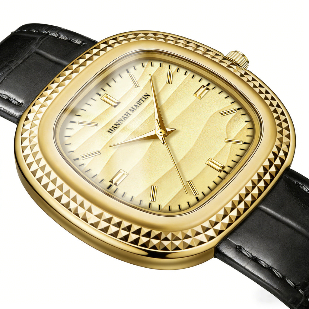 Haute valeur d'apparence Quartz montre avec un véritable bracelet en cuir pour les hommes