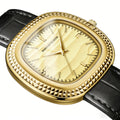 Haute valeur d'apparence Quartz montre avec un véritable bracelet en cuir pour les hommes