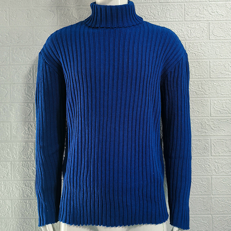 Tortue encolure homme couleur mince tricot haut automne et hiver commerce extérieur sweater mode