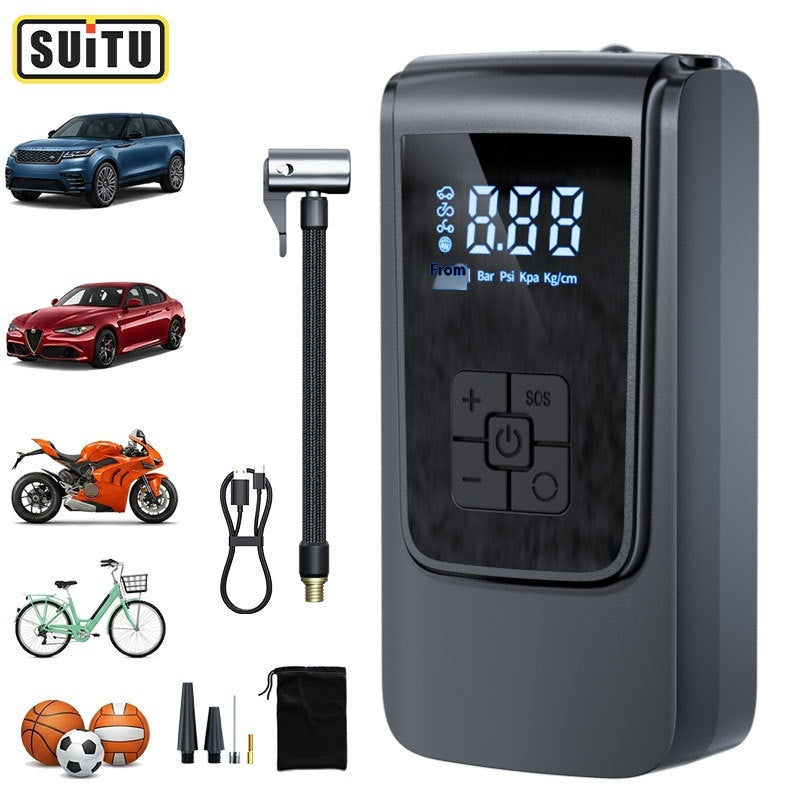 Portable petit sans fil affichage numérique voiture gonflable