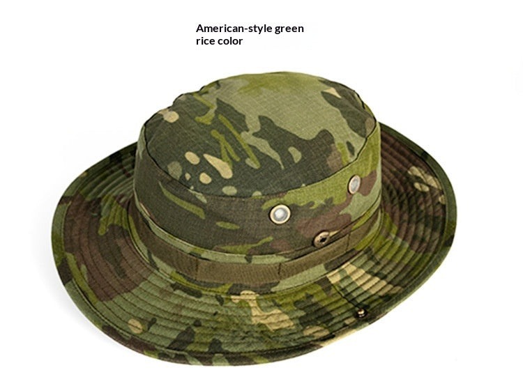 Chapeau tricoté Chapeau à larges bords Chapeau de soleil Chapeau de pêcheur de style militaire