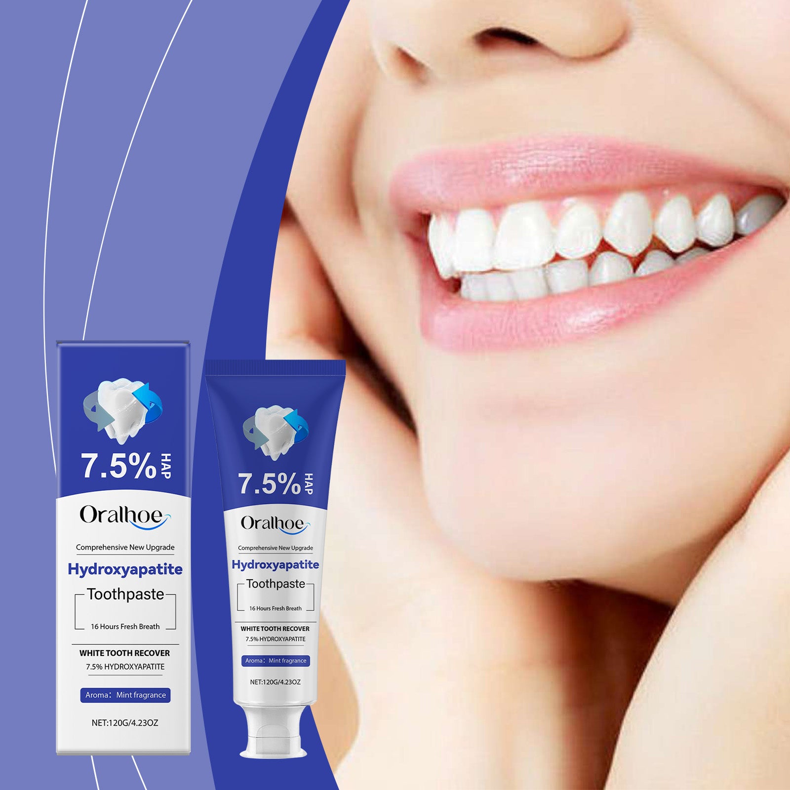 Blanchiment et réparation des dents Dentifrice 120g 1box