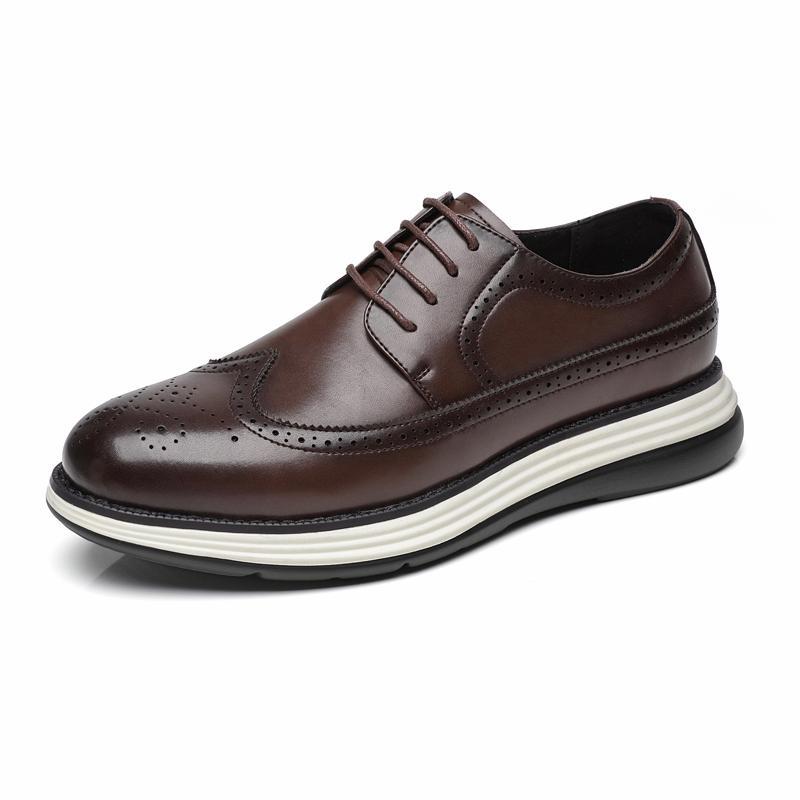 Chaussures en cuir tendance homme ultra-fibre confortable et casual