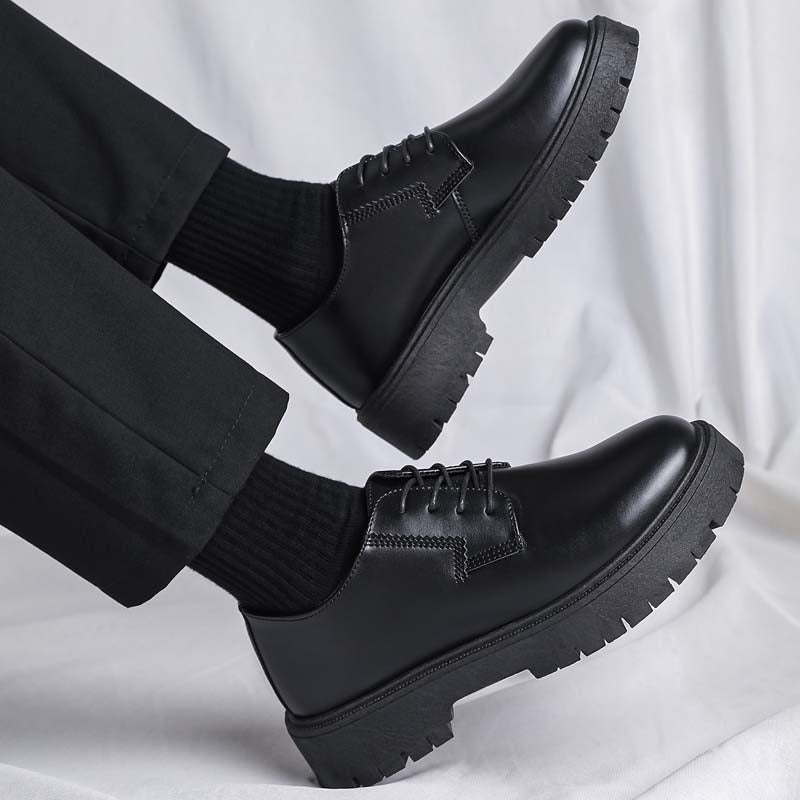 Men's Summer Breathable Height Increasing Derby Shoes