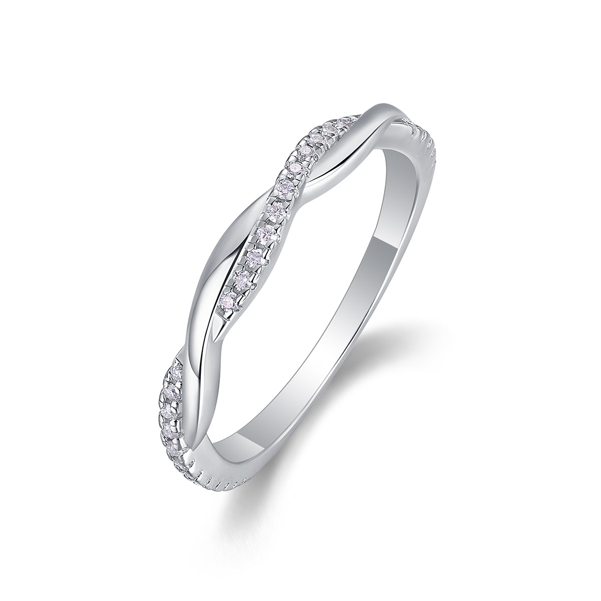 S925 Argent 1.9g Anneau en mousse de platine