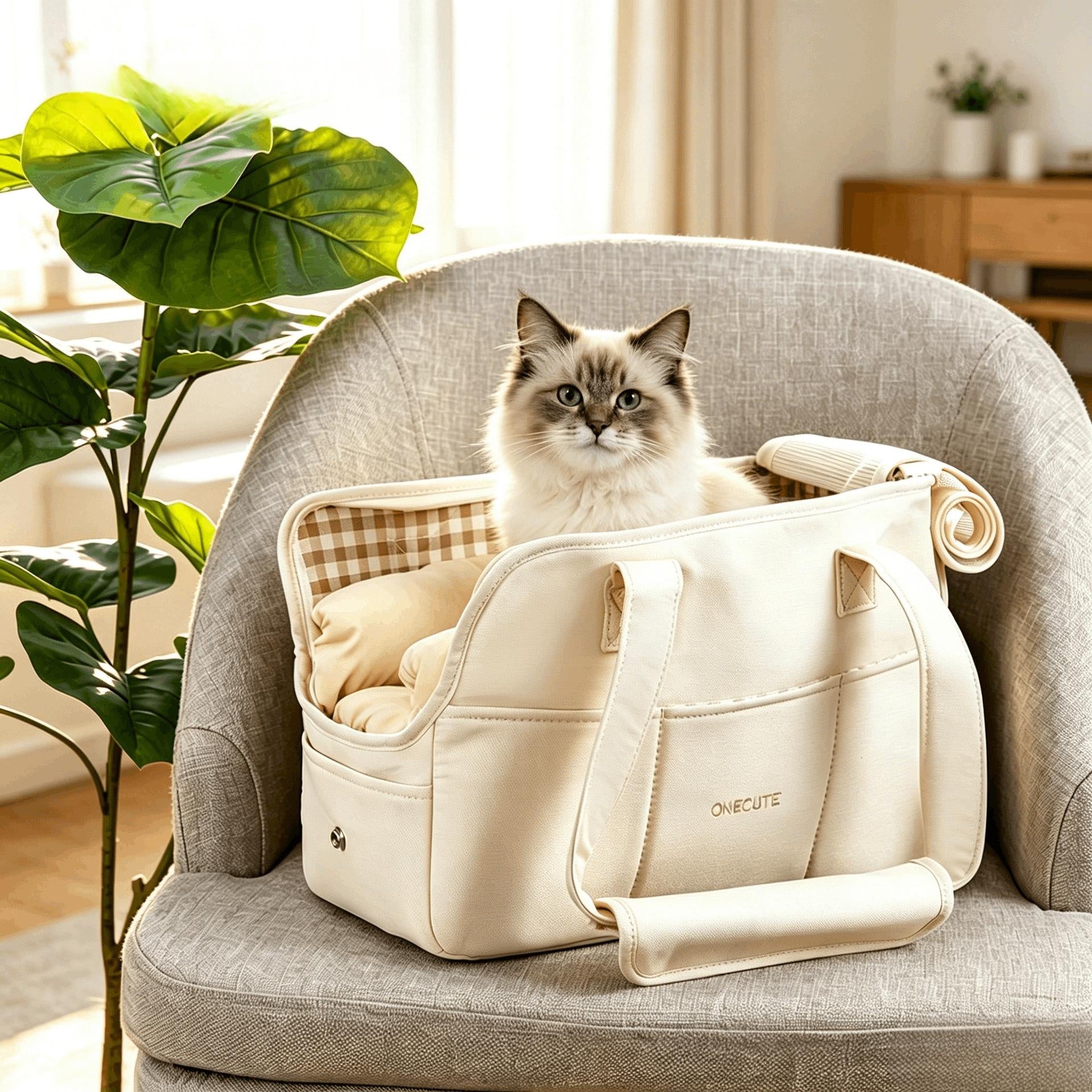 Sac de transport pour chat et chiot, respirant et léger